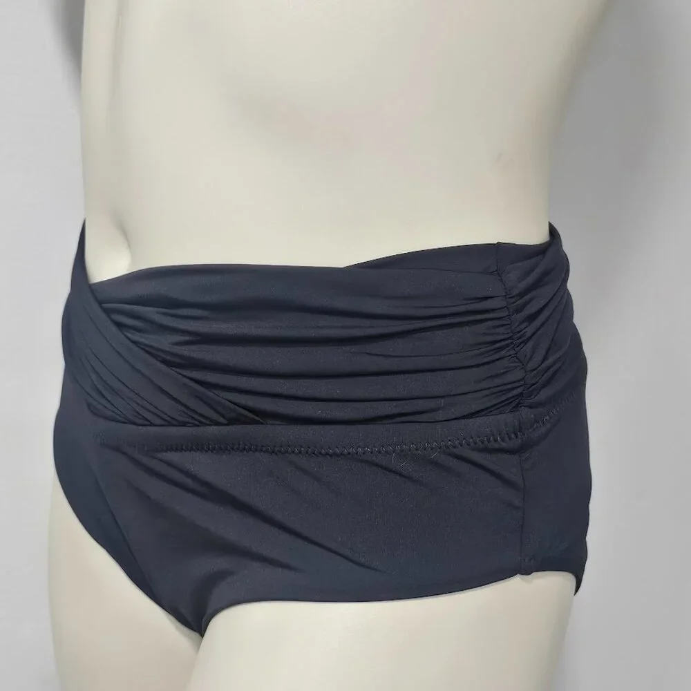 Becca Etc Plus Size Marble Canyon High Waist Bikini Bottoms - Picture 3 of 5